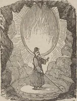 Picture 16 of 26 from Gilbert's book of pantomimes, acting charades, parlor theatricals, and tableaux ... Illustrated with numerous fine engravings, showing exactly how everything should be done (1878), leaf 42