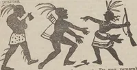 Picture 24 of 26 from Gilbert's book of pantomimes, acting charades, parlor theatricals, and tableaux ... Illustrated with numerous fine engravings, showing exactly how everything should be done (1878), leaf 68