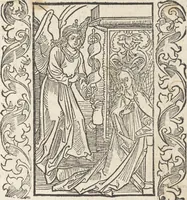 An illustration from In laude[m] gloriose Virginis Marie multoru[m]q[ue] Sanctoru[m] varij generis carmina Sebastiani Brant (1494)