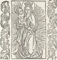 Picture 3 of 13 from In laude[m] gloriose Virginis Marie multoru[m]q[ue] Sanctoru[m] varij generis carmina Sebastiani Brant (1494), leaf 24
