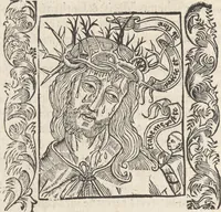 An illustration from In laude[m] gloriose Virginis Marie multoru[m]q[ue] Sanctoru[m] varij generis carmina Sebastiani Brant (1494)