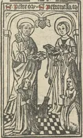An illustration from Den spiegel van Sassen va[n] allen keyserlijken rechten (1504)