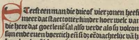 An illustration from Den spiegel van Sassen va[n] allen keyserlijken rechten (1504)
