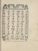 An illustration from Libro di M. Giouanbattista Palatino, cittadino romano, nelqual s'insegna à scriuere ogni sorte lettera, antica, et moderna, di qualunque natione, con le sue regole, et misure, et essempi : et con vn breue, et vtil discorso de le cifre (1545)