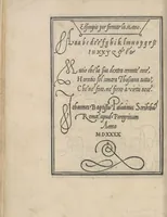 An illustration from Libro di M. Giouanbattista Palatino, cittadino romano, nelqual s'insegna à scriuere ogni sorte lettera, antica, et moderna, di qualunque natione, con le sue regole, et misure, et essempi : et con vn breue, et vtil discorso de le cifre (1545)