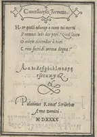 An illustration from Libro di M. Giouanbattista Palatino, cittadino romano, nelqual s'insegna à scriuere ogni sorte lettera, antica, et moderna, di qualunque natione, con le sue regole, et misure, et essempi : et con vn breue, et vtil discorso de le cifre (1545)