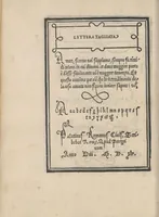 An illustration from Libro di M. Giouanbattista Palatino, cittadino romano, nelqual s'insegna à scriuere ogni sorte lettera, antica, et moderna, di qualunque natione, con le sue regole, et misure, et essempi : et con vn breue, et vtil discorso de le cifre (1545)
