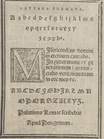 An illustration from Libro di M. Giouanbattista Palatino, cittadino romano, nelqual s'insegna à scriuere ogni sorte lettera, antica, et moderna, di qualunque natione, con le sue regole, et misure, et essempi : et con vn breue, et vtil discorso de le cifre (1545)