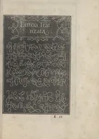 Picture 50 of 95 from Libro di M. Giouanbattista Palatino, cittadino romano, nelqual s'insegna à scriuere ogni sorte lettera, antica, et moderna, di qualunque natione, con le sue regole, et misure, et essempi : et con vn breue, et vtil discorso de le cifre (1545), leaf 72