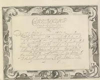 An illustration from Dell' idea dello scriuere. Intagliata per Epifanio dal Fiano l'anno 1607 (1624)