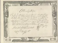 An illustration from Dell' idea dello scriuere. Intagliata per Epifanio dal Fiano l'anno 1607 (1624)