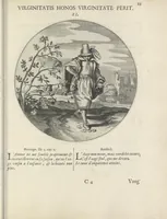Picture 12 of 43 from Maechden-pflicht ofte ampt der ionck-vrovvven in eerbaer liefde aen-ghewesen door sinne-beelden. Officivm puellarum in castis amoribus emblemate expressum (1618), leaf 42