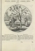 An illustration from Maechden-pflicht ofte ampt der ionck-vrovvven in eerbaer liefde aen-ghewesen door sinne-beelden. Officivm puellarum in castis amoribus emblemate expressum (1618)