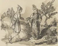 Picture 25 of 106 from Quelques fables (1927), leaf 75