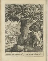 An illustration from Illvstrivm anachoretarvm elogia, siue Religiosi viri mvsaevm (1625)
