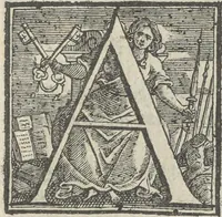 An illustration from Illvstrivm anachoretarvm elogia, siue Religiosi viri mvsaevm (1625)