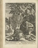 An illustration from Illvstrivm anachoretarvm elogia, siue Religiosi viri mvsaevm (1625)