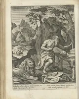 An illustration from Illvstrivm anachoretarvm elogia, siue Religiosi viri mvsaevm (1625)