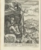 An illustration from Illvstrivm anachoretarvm elogia, siue Religiosi viri mvsaevm (1625)