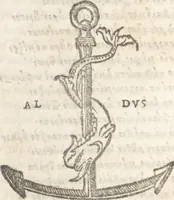 An illustration from Mousaiou Poiemation Ta kath' Hērō kai Leandron ; Orpheōs Argonautika ; Tou autou humnoi ; Orpheus peri lithōn = Musaei Opusculum de Herone & Leandro ; Orphei argonautica ; Eiusdem hymni ; Orpheus de lapidibus (1517)