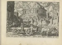 Picture 18 of 22 from Damvs tibi, benigne lector, vno libello tanqvam in specvlo exhibitas, memorabiliores Ivdaea gentis clades : vt delictorvm semper comites, ita cvm presenti, tvm posterae aetati pro exemplis fvtvras (1570), leaf 42