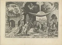 Picture 20 of 22 from Damvs tibi, benigne lector, vno libello tanqvam in specvlo exhibitas, memorabiliores Ivdaea gentis clades : vt delictorvm semper comites, ita cvm presenti, tvm posterae aetati pro exemplis fvtvras (1570), leaf 46