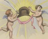 Picture 1 of 11 from Cupid turned volunteer; in a series of prints (1804), leaf 11