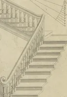 An illustration from The British architect; or, The builder's treasury of staircases : Containing, I. An easier, more intelligible, and expeditious method of drawing the five orders, than has hitherto been published ... II. Likewise stair-cases ... III. Designs of arches, doors, and windows. IV. A great variety of new and curious chimney-pieces ... V. Corbels, shields, and other beautiful decorations. VI. Several useful and necessary rules of carpentry ... The whole being illustrated with upwards of one hundred designs and examples, curiously engraved by the best hands on sixty folio copper plates (1758)