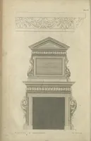 Picture 44 of 57 from The British architect; or, The builder's treasury of staircases : Containing, I. An easier, more intelligible, and expeditious method of drawing the five orders, than has hitherto been published ... II. Likewise stair-cases ... III. Designs of arches, doors, and windows. IV. A great variety of new and curious chimney-pieces ... V. Corbels, shields, and other beautiful decorations. VI. Several useful and necessary rules of carpentry ... The whole being illustrated with upwards of one hundred designs and examples, curiously engraved by the best hands on sixty folio copper plates (1758), leaf 137