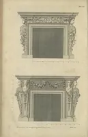 Picture 46 of 57 from The British architect; or, The builder's treasury of staircases : Containing, I. An easier, more intelligible, and expeditious method of drawing the five orders, than has hitherto been published ... II. Likewise stair-cases ... III. Designs of arches, doors, and windows. IV. A great variety of new and curious chimney-pieces ... V. Corbels, shields, and other beautiful decorations. VI. Several useful and necessary rules of carpentry ... The whole being illustrated with upwards of one hundred designs and examples, curiously engraved by the best hands on sixty folio copper plates (1758), leaf 141