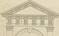 An illustration from The British architect; or, The builder's treasury of staircases : Containing, I. An easier, more intelligible, and expeditious method of drawing the five orders, than has hitherto been published ... II. Likewise stair-cases ... III. Designs of arches, doors, and windows. IV. A great variety of new and curious chimney-pieces ... V. Corbels, shields, and other beautiful decorations. VI. Several useful and necessary rules of carpentry ... The whole being illustrated with upwards of one hundred designs and examples, curiously engraved by the best hands on sixty folio copper plates (1758)