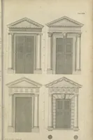 Picture 21 of 57 from The British architect; or, The builder's treasury of staircases : Containing, I. An easier, more intelligible, and expeditious method of drawing the five orders, than has hitherto been published ... II. Likewise stair-cases ... III. Designs of arches, doors, and windows. IV. A great variety of new and curious chimney-pieces ... V. Corbels, shields, and other beautiful decorations. VI. Several useful and necessary rules of carpentry ... The whole being illustrated with upwards of one hundred designs and examples, curiously engraved by the best hands on sixty folio copper plates (1758), leaf 78