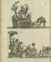 An illustration from Description du jubilé de sept cens ans de S. Macaire, patron particulier contre la peste, qui sera céléré dans la ville de Grand ... a commencer le 30. de mai jusqu'au 15. juin 1767, avec le détail ultérieur des cérémonies, solemnités, cavalcade, ornemens & feux d'artifice, &c. &c. qui auront lieu à cette occasion (1767)