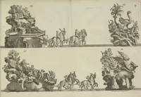 Picture 13 of 31 from Description du jubilé de sept cens ans de S. Macaire, patron particulier contre la peste, qui sera céléré dans la ville de Grand ... a commencer le 30. de mai jusqu'au 15. juin 1767, avec le détail ultérieur des cérémonies, solemnités, cavalcade, ornemens & feux d'artifice, &c. &c. qui auront lieu à cette occasion (1767), leaf 73