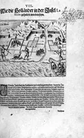 Picture 34 of 40 from Additamentum, oder Anhang dess neundten Theils Americae : welches ist ein warhafftige vnnd eygentliche Beschreibung der langwirigen ... Schiffahrt, so Oliuier van Noort ... durch das ... Fretum Magellanum, vmb die gantze Kugel der Welt ... gethan ... hat (1602), leaf 115