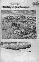 Picture 15 of 30 from Appendix dess eilfften Theils Americae, das ist: Warhafftige Beschreibung der wunderbahren Schifffahrt : so Georgius von Spielbergen ... durch die Magellanische Strasse, vnd in der Suder See, vom Iahr 1614 biss in das 1618. Iahr verrichtet (1620), leaf 49
