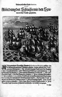 Picture 18 of 30 from Appendix dess eilfften Theils Americae, das ist: Warhafftige Beschreibung der wunderbahren Schifffahrt : so Georgius von Spielbergen ... durch die Magellanische Strasse, vnd in der Suder See, vom Iahr 1614 biss in das 1618. Iahr verrichtet (1620), leaf 52