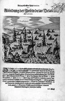 Picture 25 of 30 from Appendix dess eilfften Theils Americae, das ist: Warhafftige Beschreibung der wunderbahren Schifffahrt : so Georgius von Spielbergen ... durch die Magellanische Strasse, vnd in der Suder See, vom Iahr 1614 biss in das 1618. Iahr verrichtet (1620), leaf 59