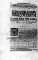 Picture 18 of 81 from Americae das fünffte Buch, vol schöner vnerhörter Historien, auss dem andern Theil Ioannis Benzonis gezogen: von der Spanier Wüten, beyd wider ... die Nigriten, vnnd auch die ... Indianer: wie die Spanier von den frantzösischen Meerräubern ... angriffen vnd geplündert worden ... wie sie erstlich das Neuwe Spanien erfunden haben ... Sampt ... Erklärung der Historien ... Auch einer Landtafel, dess Neuwen Spanien (1613), leaf 31