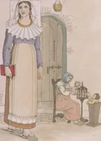 An illustration from Sketches illustrative of the manners and costumes of France, Switzerland, and Italy (1821)