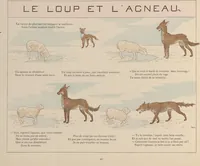 Picture 34 of 38 from Fables choisies pour les enfants et illustrées par B. de Monvel (1888), leaf 44