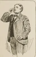 An illustration from Prof. L.A. Harraden's complete mail course of twenty illustrated lessons in hypnotism (1899)