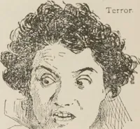 An illustration from Prof. L.A. Harraden's complete mail course of twenty illustrated lessons in hypnotism (1899)