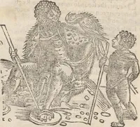 An illustration from Aggiunta alla quarta parte dell'Indie del sig. Giovanni Botero Benese : di mostri, & usanze di quelle parti, e di quei re con le sue figure al naturale (1623)