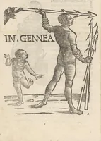 Picture 30 of 34 from Aggiunta alla quarta parte dell'Indie del sig. Giovanni Botero Benese : di mostri, & usanze di quelle parti, e di quei re con le sue figure al naturale (1623), leaf 55