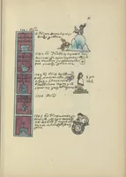 An illustration from Histoire de la nation Mexicaine, depuis le départ d'Aztlan jusqu'à l'arrivée des conquérants espanols (et au delà 1607) : manuscrit figuratif acompagné de texte en langue Nahuatl ou Mexicaine suivi d'une traduction en français (1893)