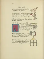Picture 85 of 140 from Histoire de la nation Mexicaine, depuis le départ d'Aztlan jusqu'à l'arrivée des conquérants espanols (et au delà 1607) : manuscrit figuratif acompagné de texte en langue Nahuatl ou Mexicaine suivi d'une traduction en français (1893), leaf 111