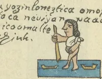 Picture 93 of 140 from Histoire de la nation Mexicaine, depuis le départ d'Aztlan jusqu'à l'arrivée des conquérants espanols (et au delà 1607) : manuscrit figuratif acompagné de texte en langue Nahuatl ou Mexicaine suivi d'une traduction en français (1893), leaf 119