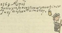 Picture 95 of 140 from Histoire de la nation Mexicaine, depuis le départ d'Aztlan jusqu'à l'arrivée des conquérants espanols (et au delà 1607) : manuscrit figuratif acompagné de texte en langue Nahuatl ou Mexicaine suivi d'une traduction en français (1893), leaf 121