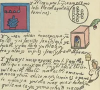 Picture 113 of 140 from Histoire de la nation Mexicaine, depuis le départ d'Aztlan jusqu'à l'arrivée des conquérants espanols (et au delà 1607) : manuscrit figuratif acompagné de texte en langue Nahuatl ou Mexicaine suivi d'une traduction en français (1893), leaf 139